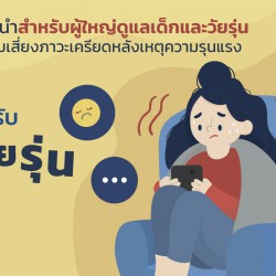 คำแนะนำสำหรับผู้ใหญ่ดูแลเด็กและวัยรุ่นที่มีความเสี่ยงภาวะเครียดหลังเหตุความรุนแรง สำหรับวัยรุ่น